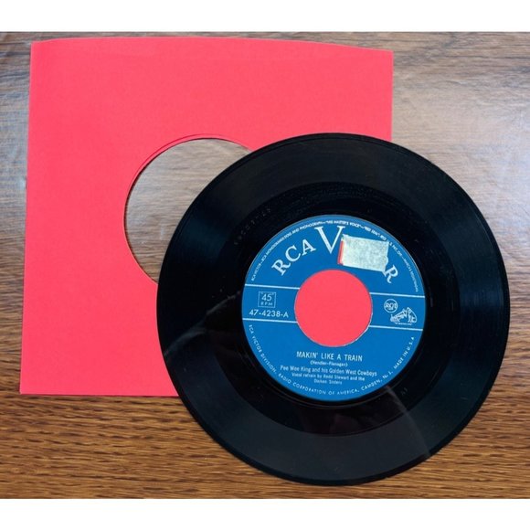Pee Wee King Makin' Like a Train / Two Roads 45 Country RCA Victor 47-4238 - Picture 3 of 4